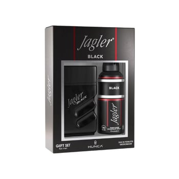 Jagler Black EDT Parfüm  90 ml +150 ml Deodorant Erkek Gofre