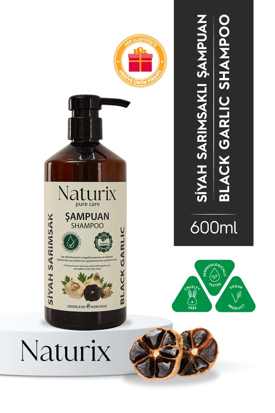 Naturix Siyah Sarımsak Şampuanı 600ml