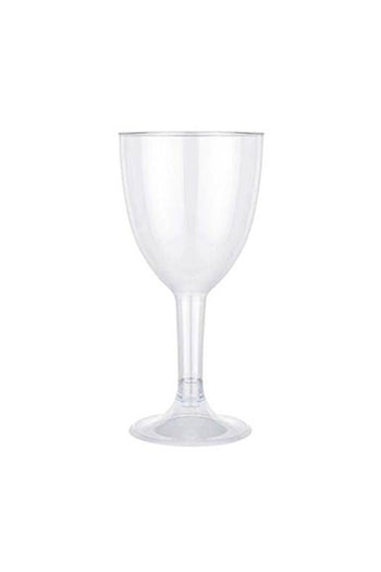 Roll-Up Plastik Şeffaf Ayaklı Kadeh 150cc 6 Adet