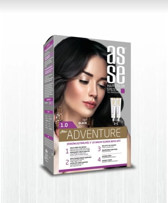 Asse Siyah Saç Boyası 1,0