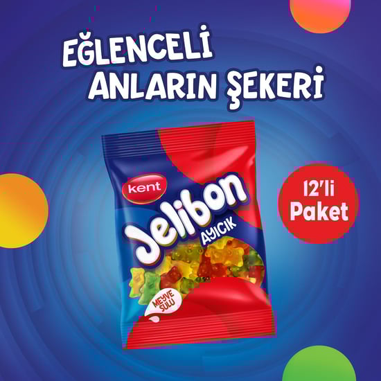 Jelibon Ayıcık Meyve Sulu Şekerleme 80 Gr - 12'li Paket
