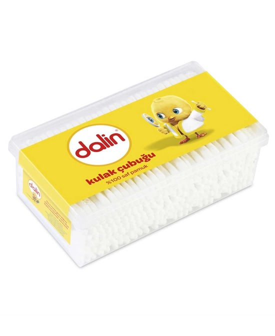 Dalin Bebek Pamuklu Kulak Çubuğu 200 Çubuk X 12'li Paket