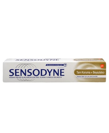 Sensodyne Diş Macunu 75 ml Tam koruma +Beyazlatıcı Hassas Dişler İçin