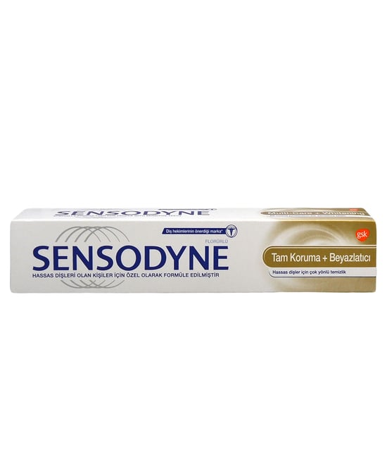 Sensodyne Diş Macunu 75 ml Tam koruma +Beyazlatıcı Hassas Dişler İçin