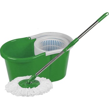 Primax Döner Sistemli Yıkama ve Kurutma Hazneli Mop Temizlik Seti Paspas ve Mop Karışık Renklerde