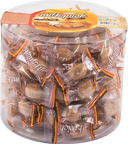 Tayaş Karamelli Dolgulu Sütlü Bonbon Sert Şeker 800 Gr Pvc 200'lü