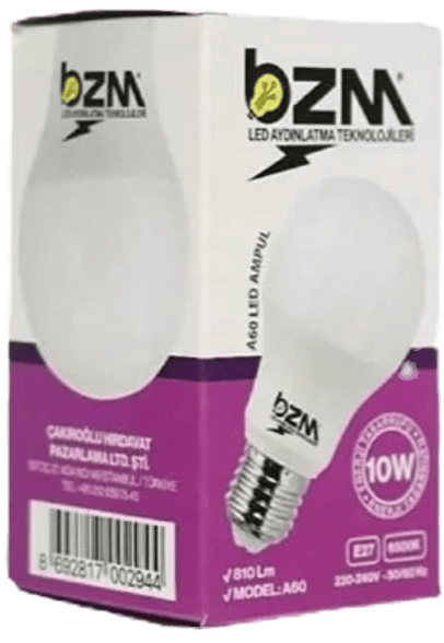 Bizim Led  Ampul 10 Watt 810Lm-A60