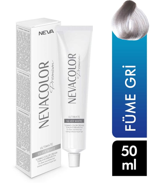 Nevacolor Premium Tüp Saç Boyası Füme Gri 50 ml