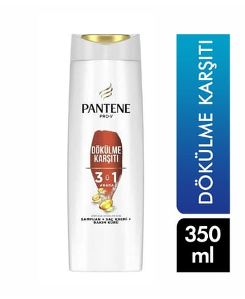 Pantene Şampuan 350 ml 3 in 1 Dökülme Karşıtı