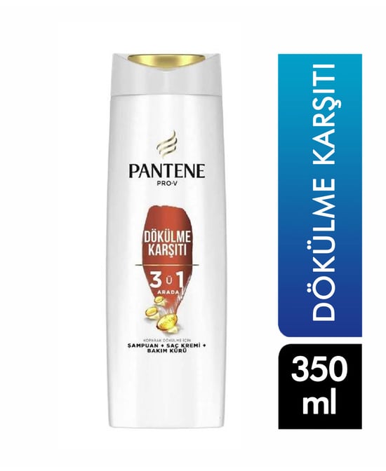 Pantene Şampuan 350 ml 3 in 1 Dökülme Karşıtı