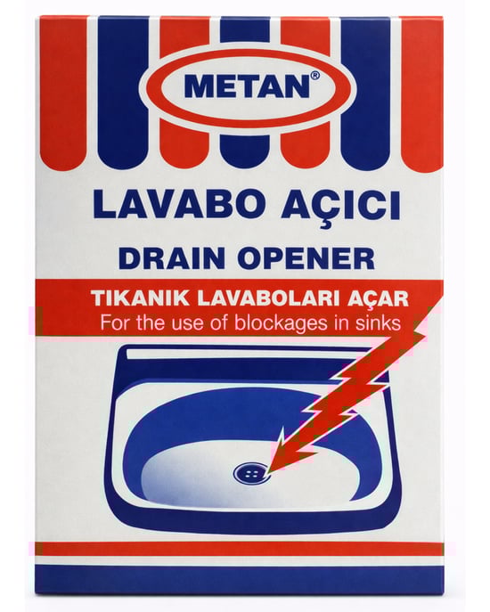 Metan Lavabo Açıcı 40 gr x 12 Adet