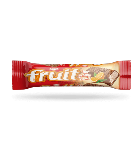 Tayaş Fruit Bar - Kakao Kaplamalı Portakal Aromalı Nuga Bar 20 Gr