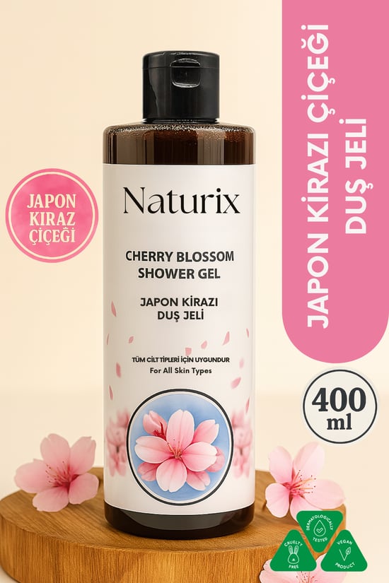 Naturix Japon Kirazı Çiçeği Duş Jeli 400 ml