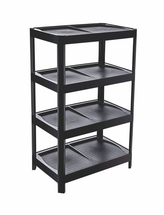 Pera 4'lü Siyah Ayakkabılık Kutulu