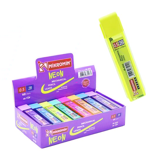 Mikro M-602 60 Mm Neon Kurşun Kalem Ucu 05 48'li