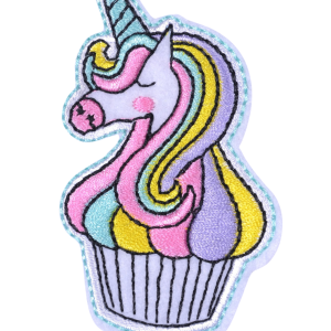 P Parla Aplike Ütü İle Yapışan Unicorn Pembe Arma 5x4 cm