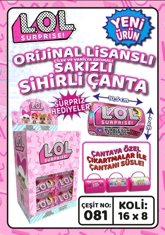 Lol Surprıse Sakızlı Sihirli Çanta 16 lı