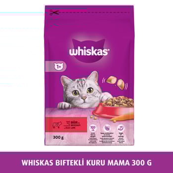 Whiskas Biftekli Kuru Mama 300 g