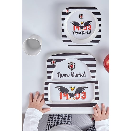 Neva N3375 Beşiktaş Lisanslı 3 Parça Mama Takımı-Bjk