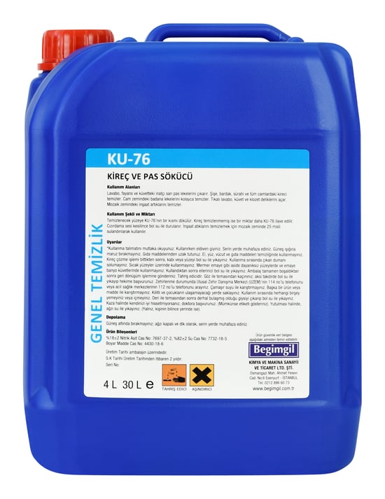 Kuzey Porçöz Kireç Sökücü 4 lt