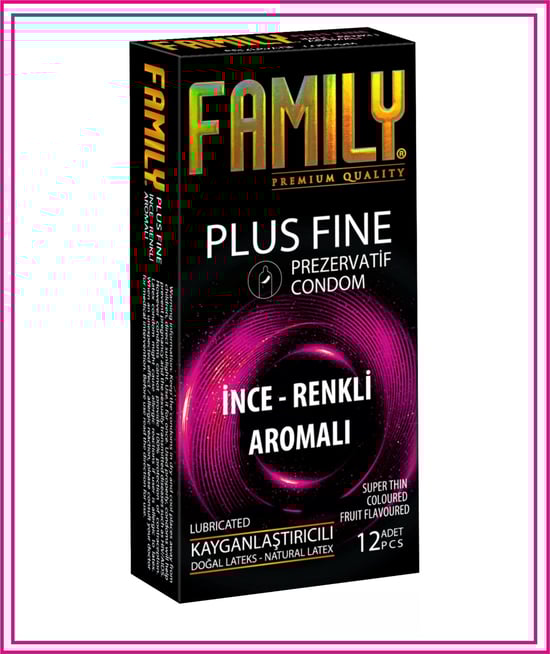 Famıly Prezervatif İnce Renkli 12'li