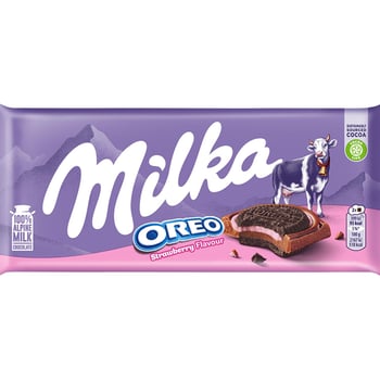 Milka Oreo Sandwich Çilekli Tablet Çikolata 92 gr - 6 Adet