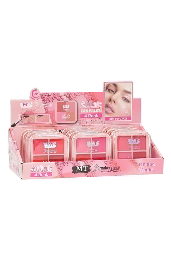 MT 4 Renkli Allık Paleti MT554
