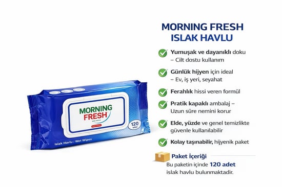 Morning Fresh Islak Havlu 120 Adet