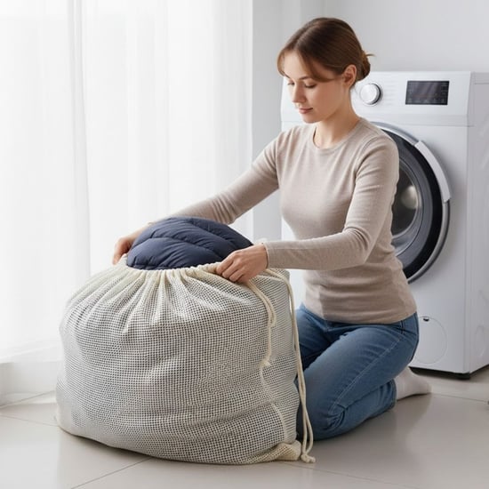 BUFFER® Battal Boy 120x150 cm Mont Yıkama Filesi–Extra Büyük, Dayanıklı, Nefes Alabilir Çamaşır Koru