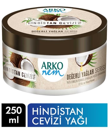 Arko Nem Hindistan Cevizi Yağı Krem 250 ml