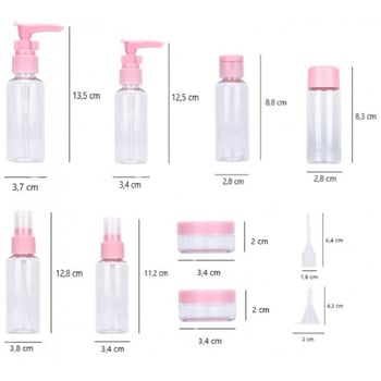 DİYARI FIRSAT 10 Parça Seyahat Sprey ve Boş Şişe Seti