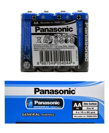 Panasonic Pil AA 4 x 15'li Paket Kalem