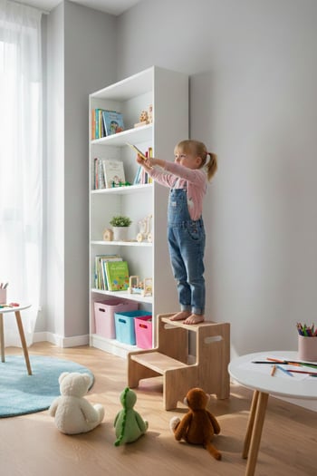 Ahşap Yükseltici Basamak Tabure