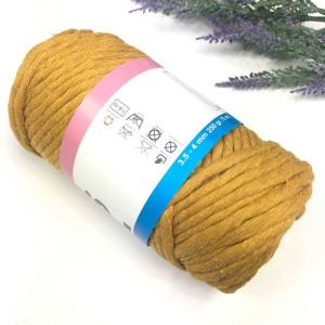 P Parla Pamuk Makrome 4 mm İp Hardal