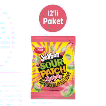 JELİBON SOURPATCH KARPUZ 80 GR - 12 Paket