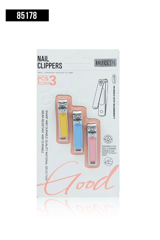 İthal Aksesuar Renkli 3'Lü Mini Tırnak Makası