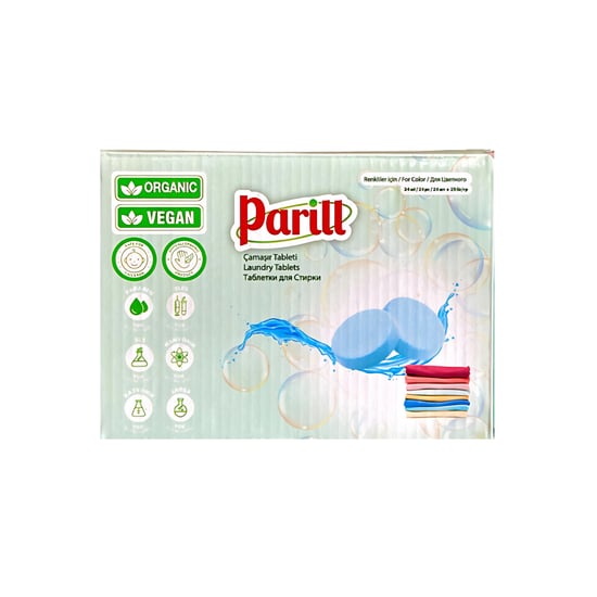 Parill Renkli Çamaşırlar İçin Çamaşır Tableti – Organik & Vegan