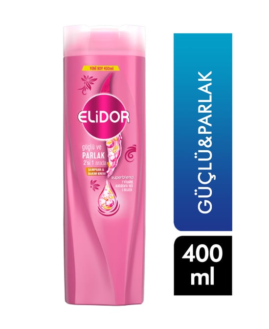 Elidor Şampuan  Güçlü&Parlak 2si 1 Arada 400 ml