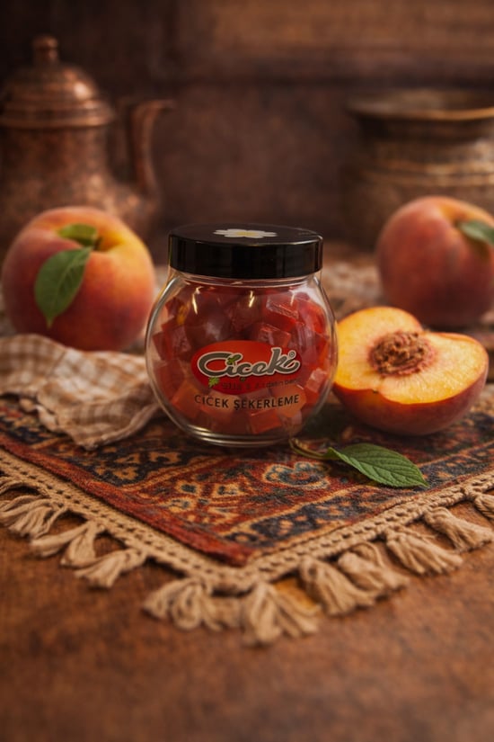 Şeftalili Akide Şekeri (100 grX12 Adet)