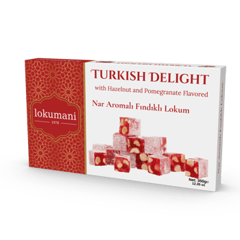 lokumani Nar Aromalı Fındıklı Lokum 350 Gr - ön