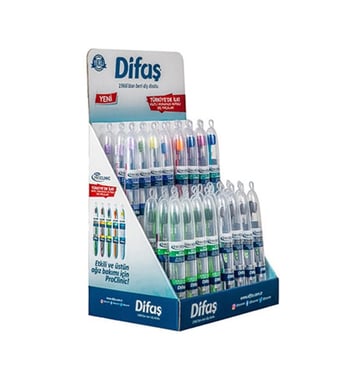 DİFAŞ PROKLİNİK DİŞ FIRÇASI 48'Lİ MASAÜSTÜ KATLI SET