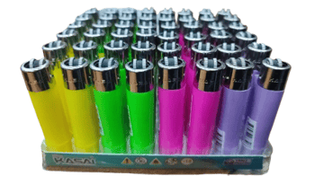 Kasai Slim Dolumlu Taşlı Çakmak Renkli