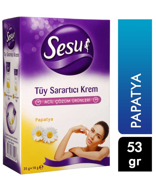 Sesu Tüy Sarartıcı Krem 35+18 g X 12'li Paket