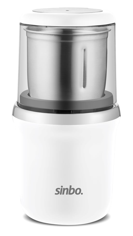 SİNBO SCM-2982 KAHVE & BAHARAT ÖĞÜTÜCÜ - Beyaz/Krom