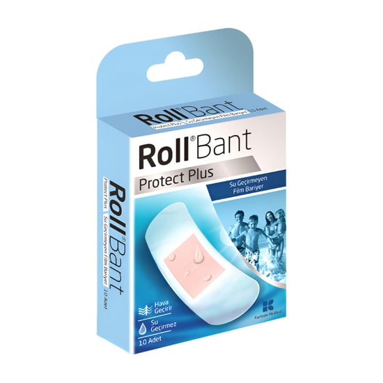 Roll Bant Protec Plus Su Geçirmeyen Film Bariyer Yara Bandı 10 Ad