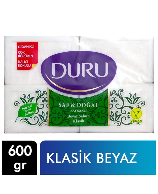 Duru Banyo Sabunu Saf & Doğal 4 x 150 gr Klasik