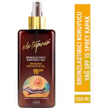 Eda Taşpınar Yoğun Bronzlaştırıcı Koruyucu Yağ SPF 15 200ML.