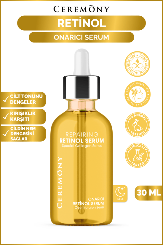 Ceremony Retinol Onarıcı Cilt Bakım Serumu 30 ml