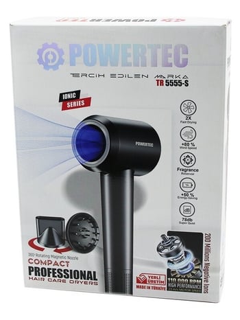 POWERTEC TR-5555-S  Fön Saç Kurutma Makinesi -