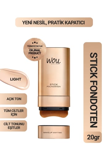 Wou Stick Fondöten No:1 Açık Ton 20 gr